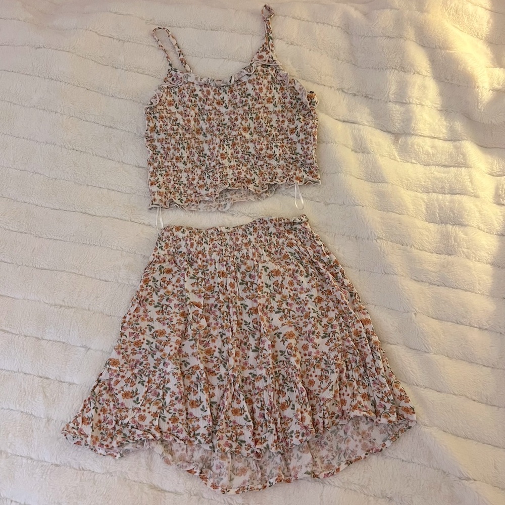 Floral Set (Top/Skirt)